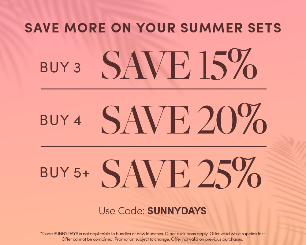 Summer Solstice Sale w/ code SUNNYDAYS